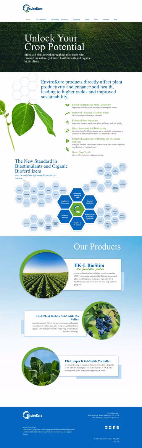 Envirokure Homepage 1440px