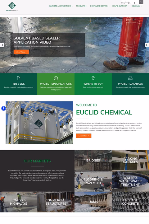 Euclid-Chemical Homepage 1440px