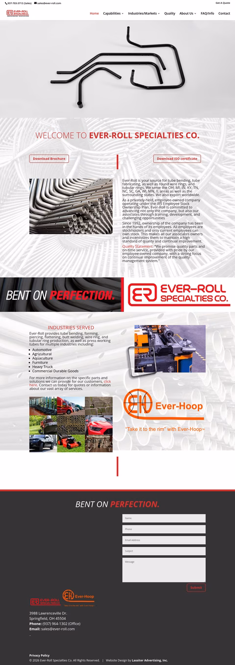 Ever-Roll-Specialties Homepage 1440px