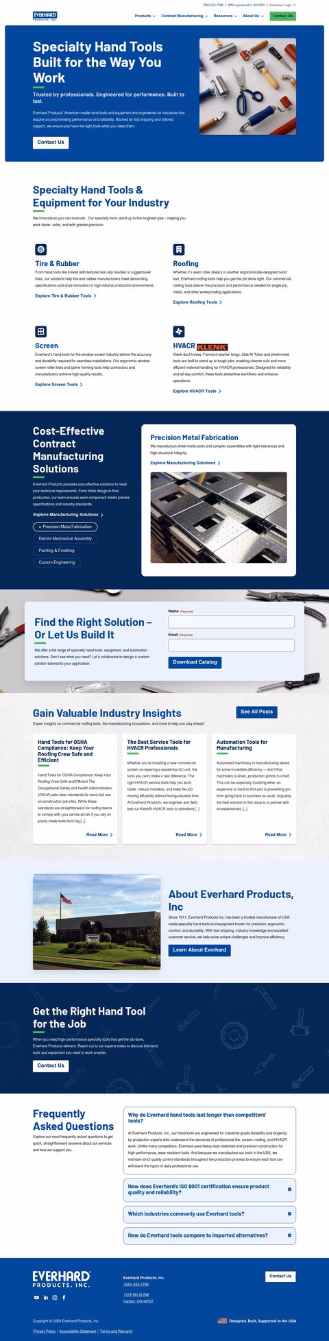 Everhard-Products Homepage 1440px