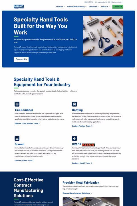 Everhard-Products Homepage 1440px