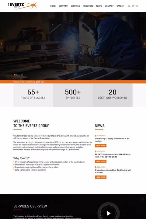Evertz-Technology-Services Homepage 1440px