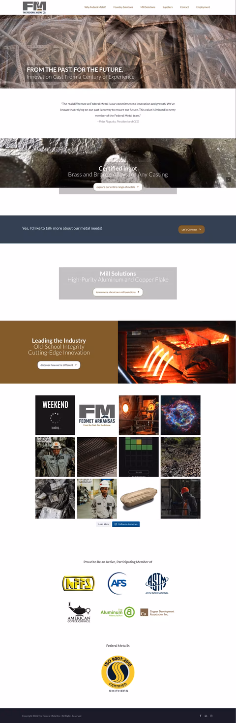 Federal-Metal-Company Homepage 1440px