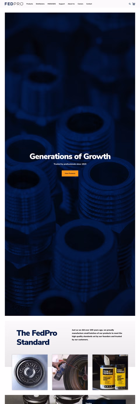 Fedpro Homepage 1440px