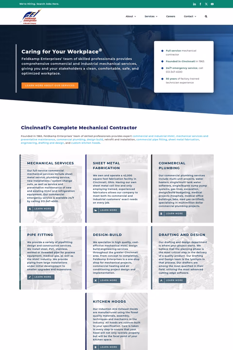Feldkamp-Enterprises Homepage 1440px