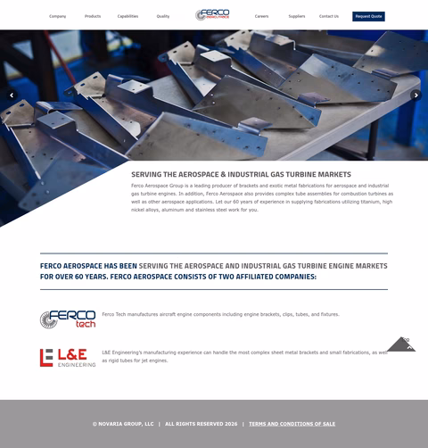 Ferco-Aerospace Homepage 1440px