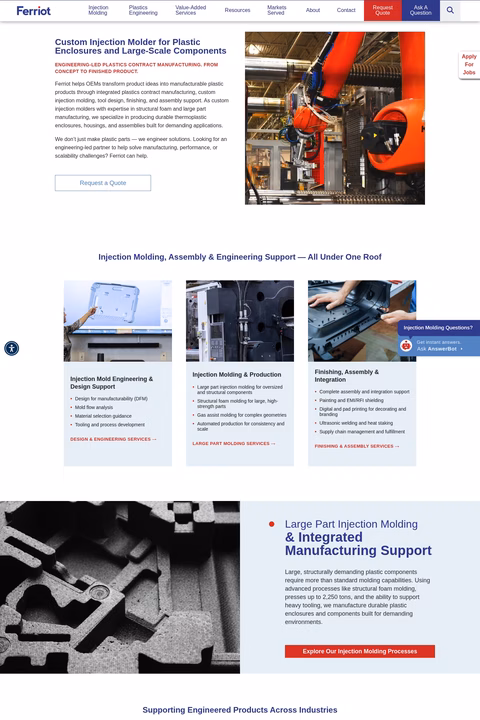 Ferriot Homepage 1440px