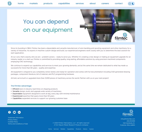 Filmtec-Fabrications Homepage 1440px