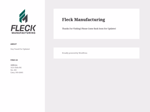 Fleck-Manufacturing Homepage 1440px