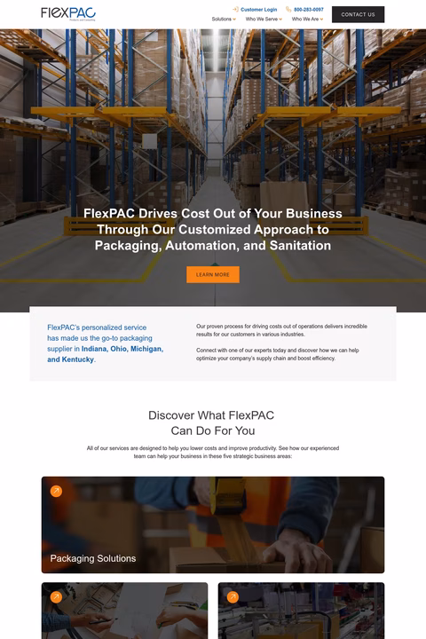 Flexpac Homepage 1440px