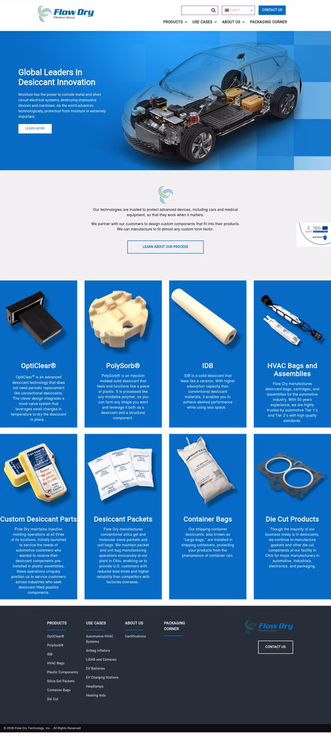 Flow-Dry-Technology Homepage 1440px