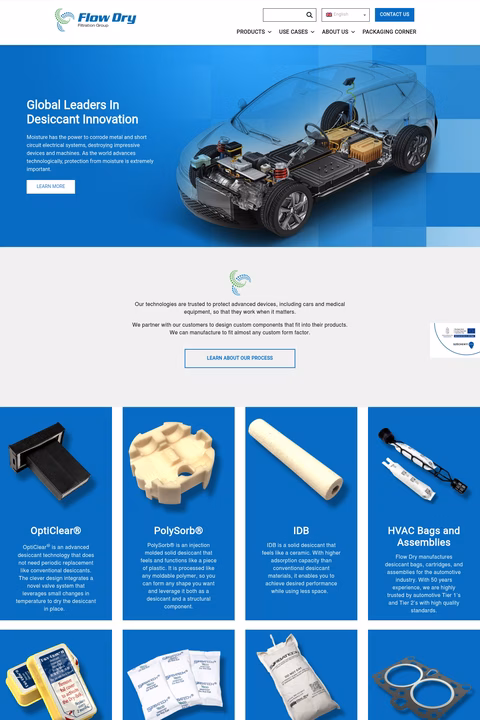 Flow-Dry-Technology Homepage 1440px