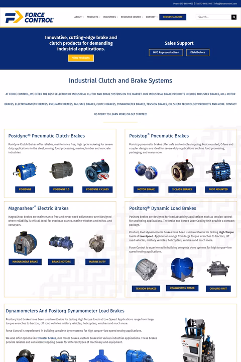 Force-Control-Industries Homepage 1440px
