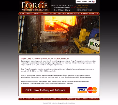 Forge-Products Homepage 1440px