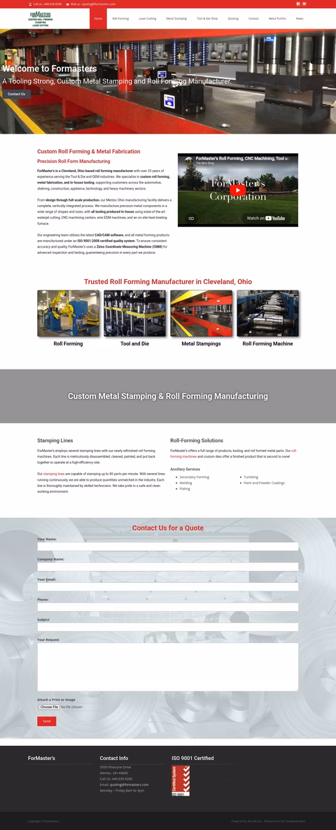 Formasters-Roll-Forming Homepage 1440px