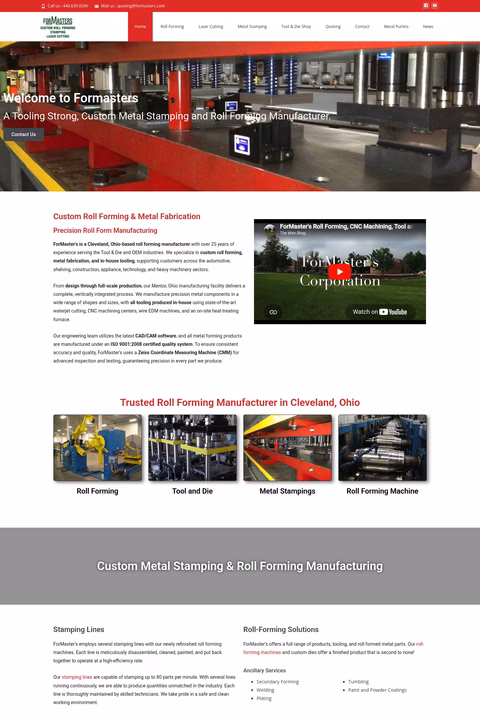 Formasters-Roll-Forming Homepage 1440px