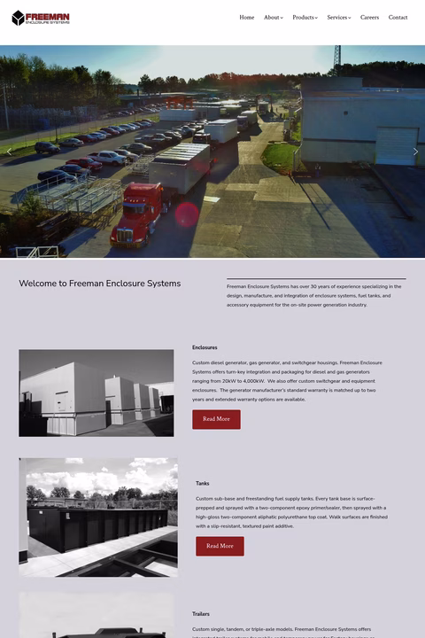 Freeman-Enclosure-Systems Homepage 1440px