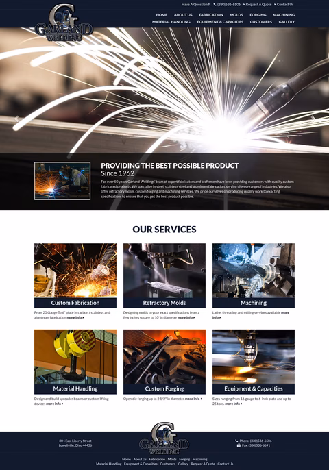 Garland-Welding Homepage 1440px