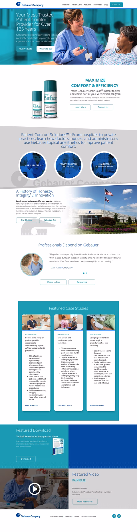 Gebauer-Company Homepage 1440px