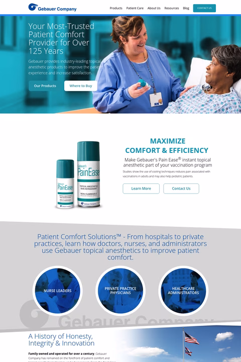Gebauer-Company Homepage 1440px