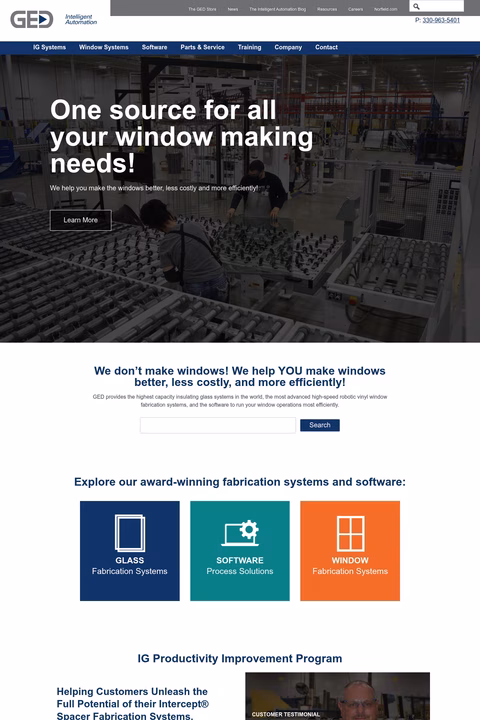 Ged-Integrated-Solutions Homepage 1440px