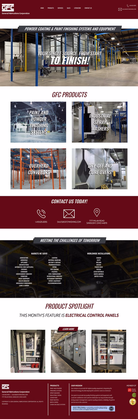 General-Fabrications-Corporation Homepage 1440px