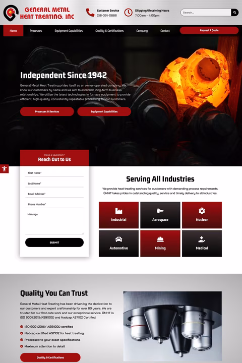General-Metal-Heat-Treating Homepage 1440px