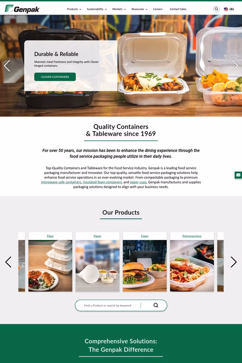 Genpak Homepage 1440px