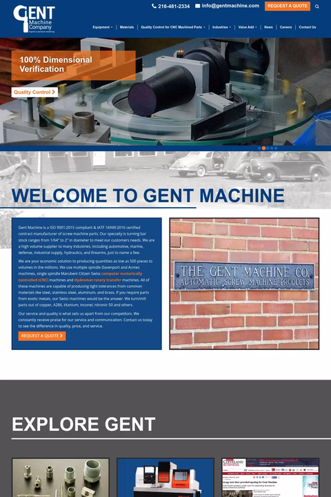 Gent-Machine-Company Homepage 1440px