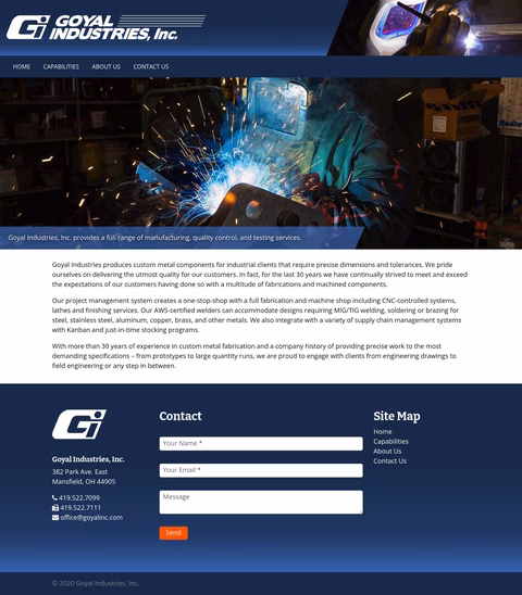 Goyal-Industries Homepage 1440px