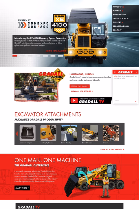 Gradall-Industries Homepage 1440px