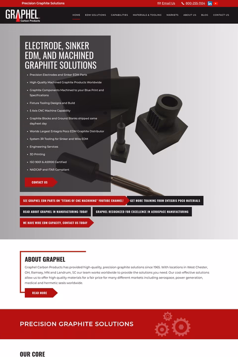Graphel-Carbon-Products Homepage 1440px