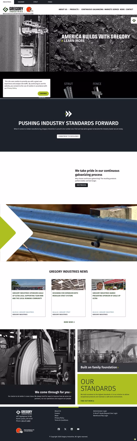 Gregory-Industries Homepage 1440px
