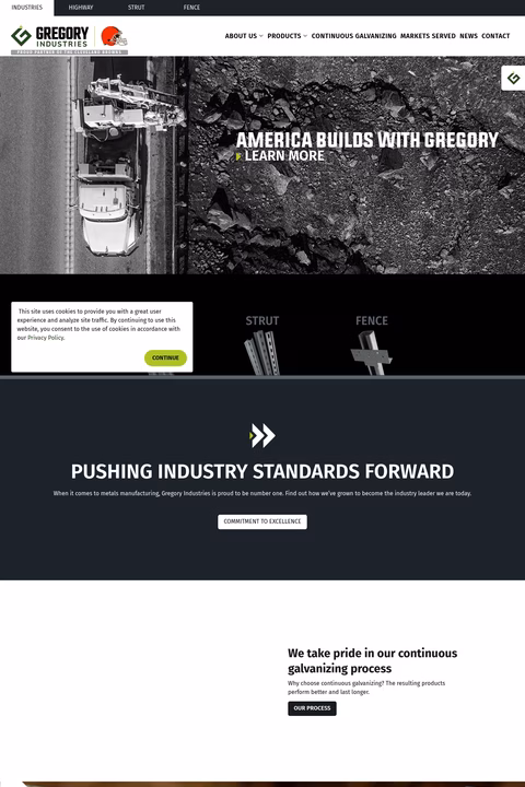 Gregory-Industries Homepage 1440px