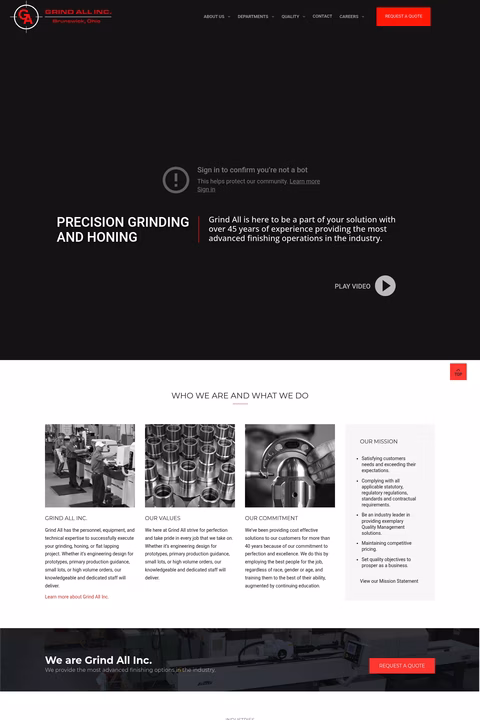 Grind-All Homepage 1440px