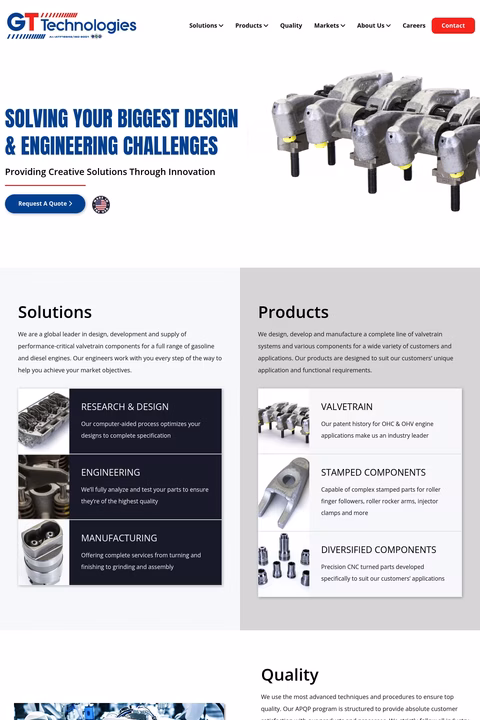 Gt-Technologies Homepage 1440px