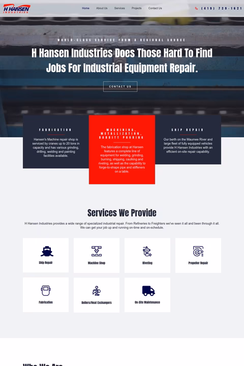H-Hansen-Industries Homepage 1440px