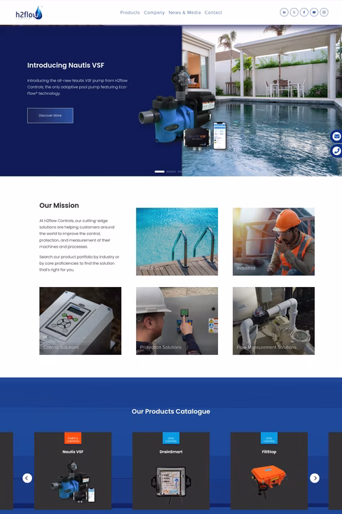 H2Flow Homepage 1440px