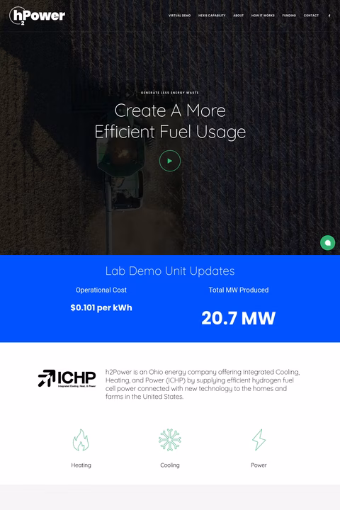 H2Power Homepage 1440px