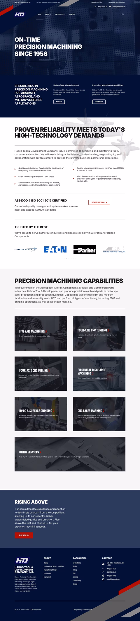 Habco-Tool-Development-Company Homepage 1440px