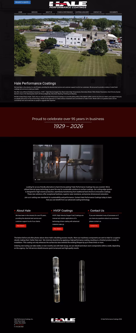 Hale-Performance-Coatings Homepage 1440px