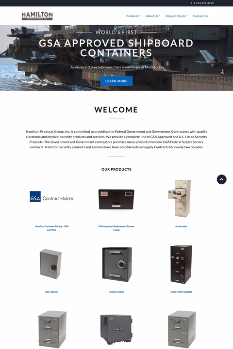 Hamilton-Products-Group Homepage 1440px