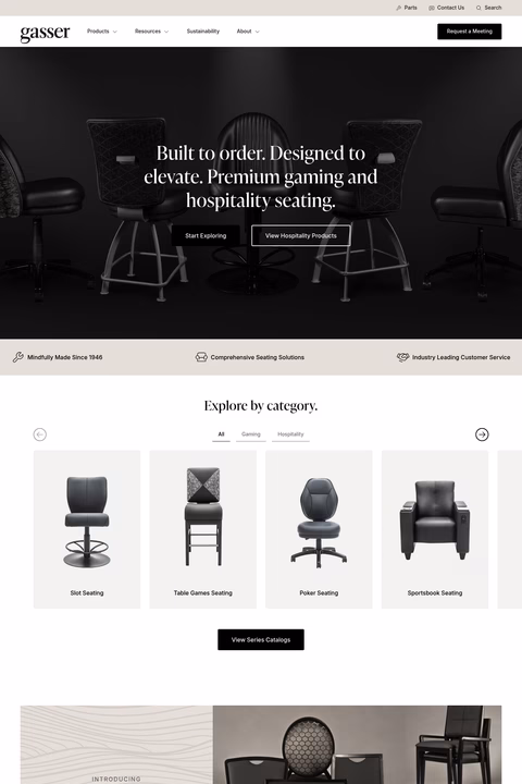 Gasser-Chair-Company Homepage 1440px