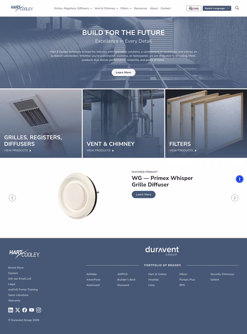 Hart-Cooley Homepage 1440px