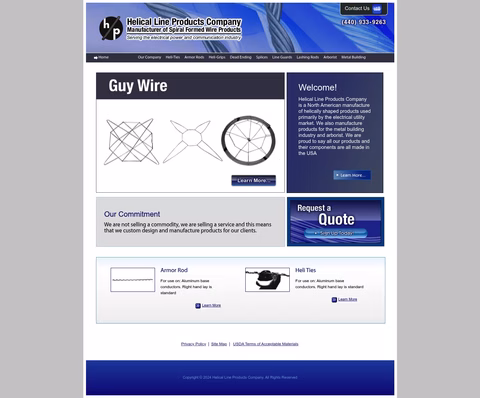 Helical-Line-Products Homepage 1440px