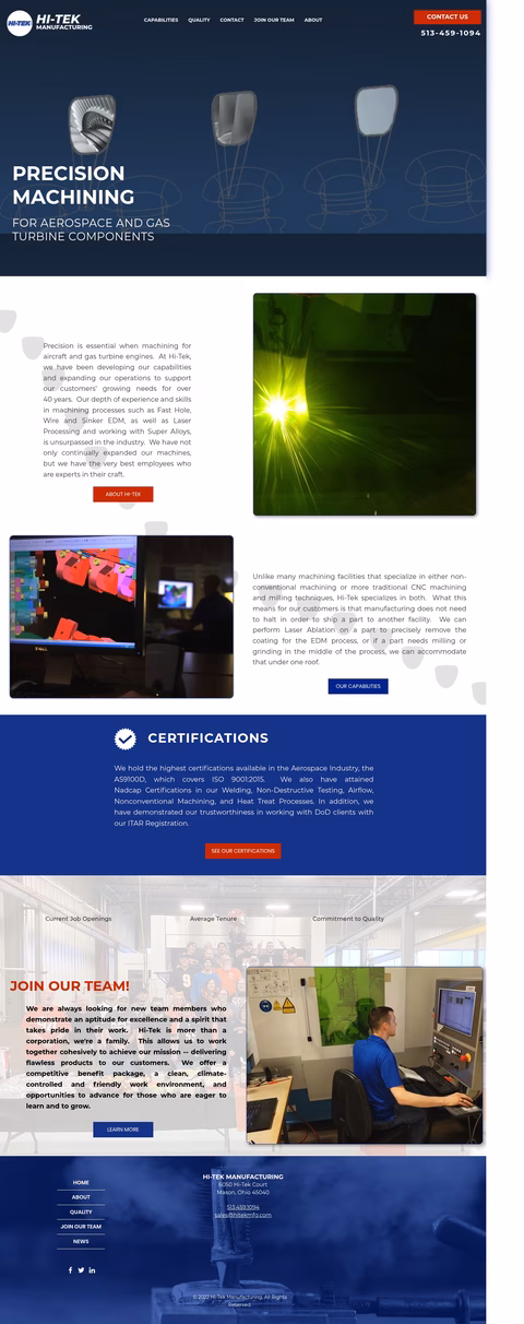 Hi-Tek-Manufacturing Homepage 1440px