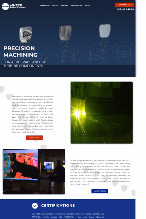 Hi-Tek-Manufacturing Homepage 1440px
