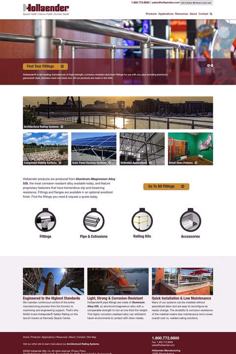 Hollaender-Manufacturing Homepage 1440px