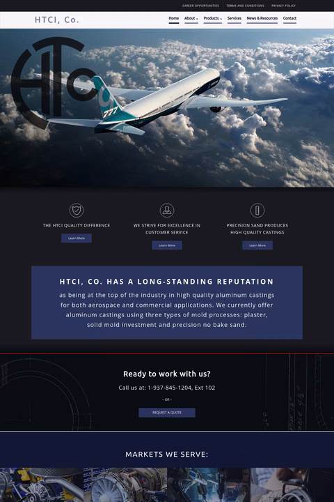 Htci-Company Homepage 1440px
