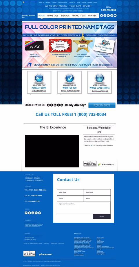 Identity-Systems-Inc Homepage 1440px